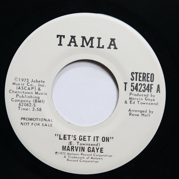 MARVIN GAYE - LET'S GET IT ON - SOUL 45 *PROMO*